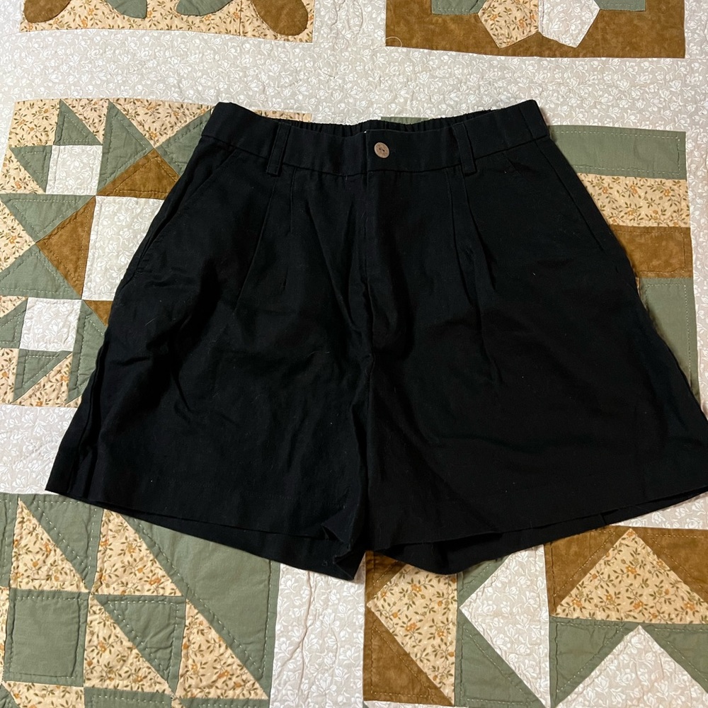 Hannah Canvas linen shorts